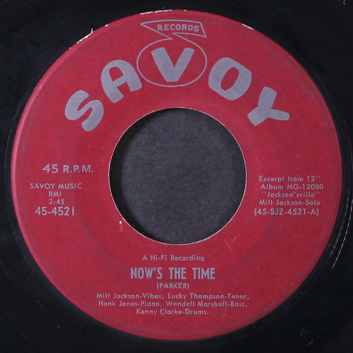 now's the time by MILT JACKSON