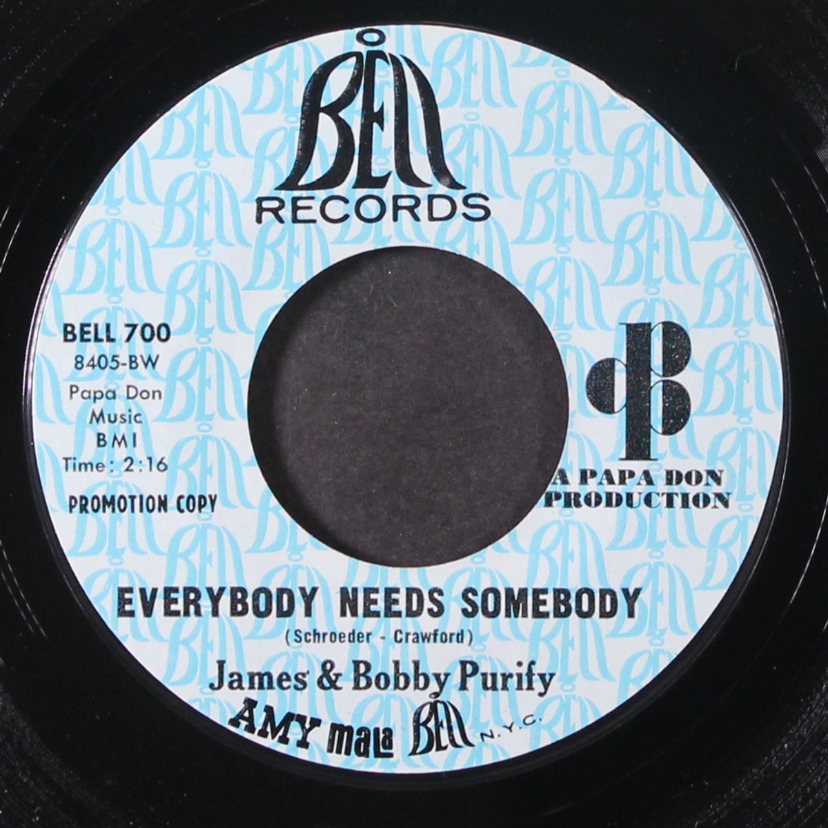 do unto me / everybody needs somebody by JAMES & BOBBY PURIFY