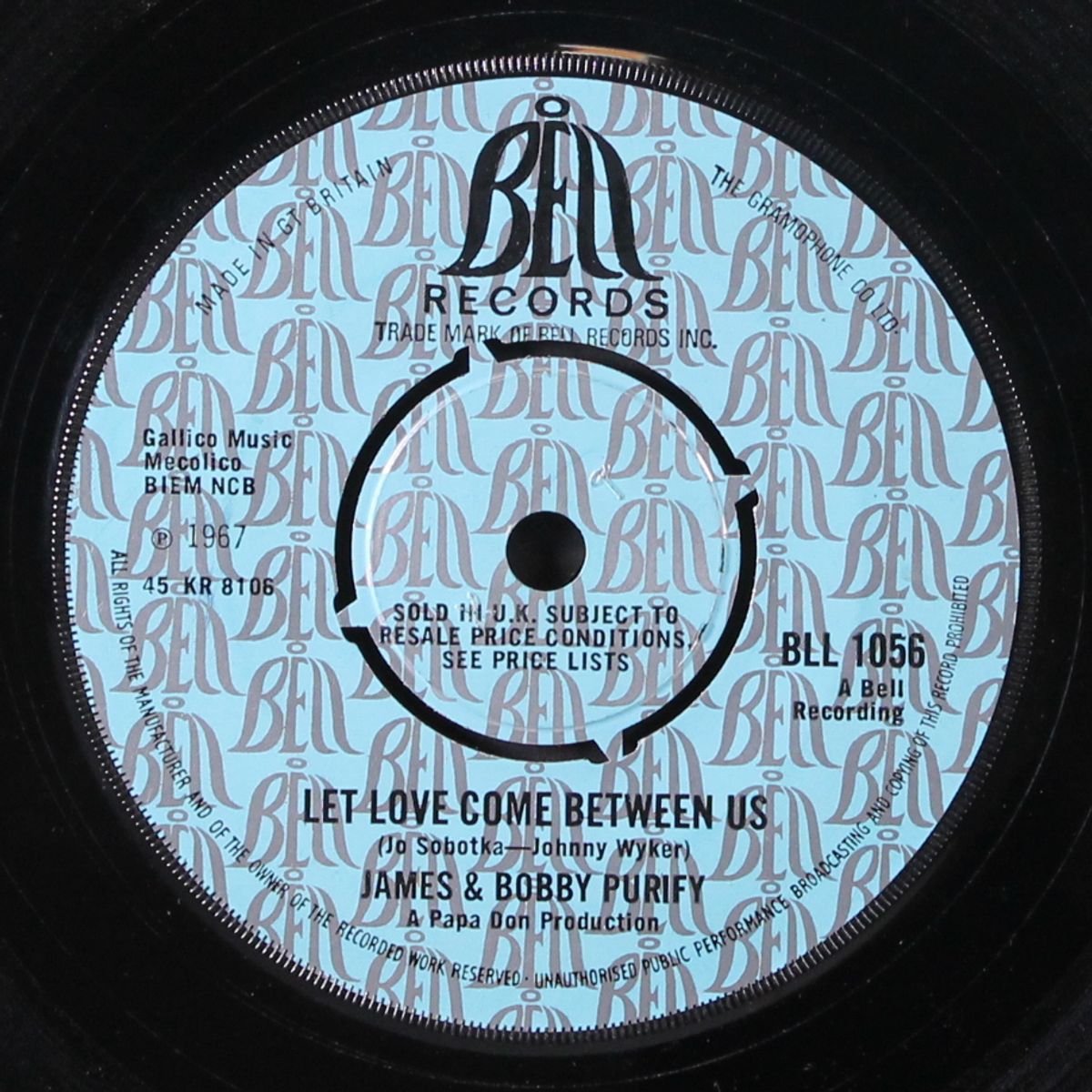 let love come between us / shake a tail feather by JAMES & BOBBY PURIFY