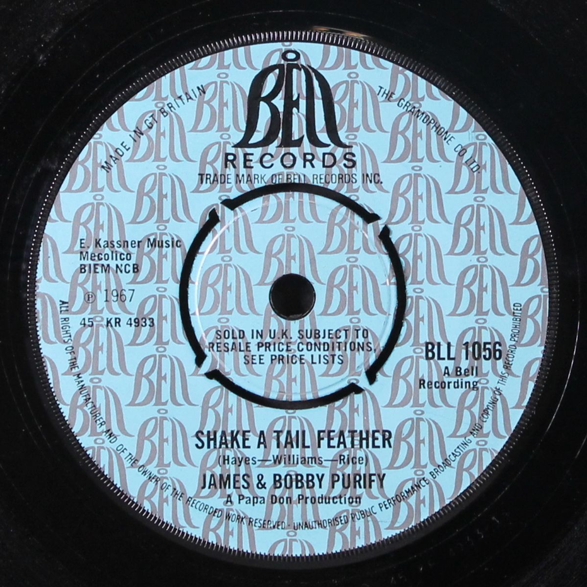 let love come between us / shake a tail feather by JAMES & BOBBY PURIFY