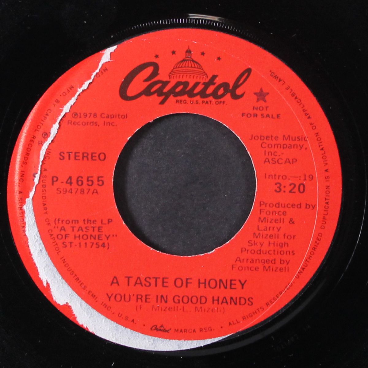 you're in good hands by A TASTE OF HONEY