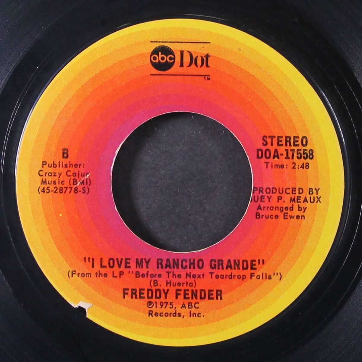 wasted days and wasted nights / i love my rancho grande by FREDDY FENDER
