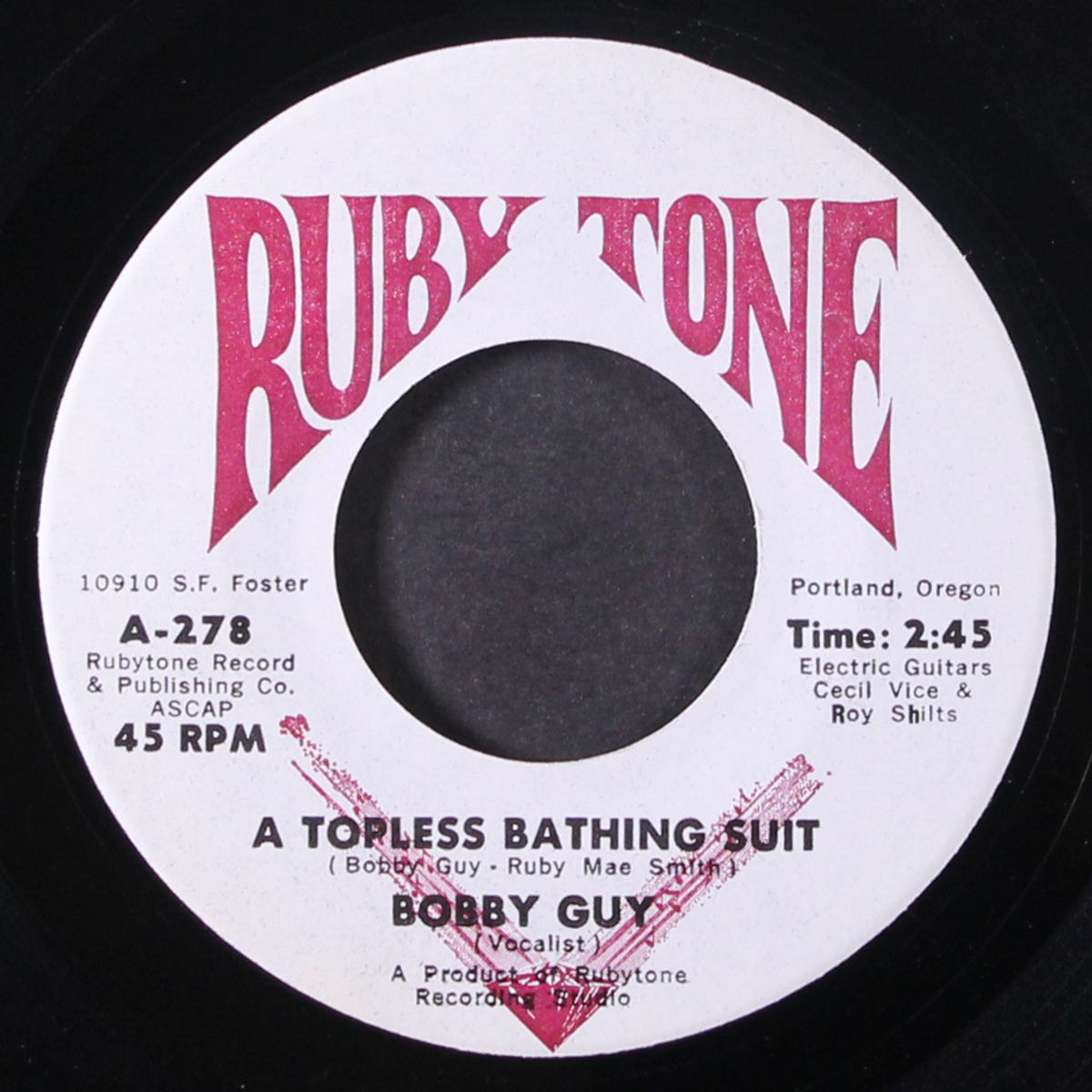 a topless bathing suit / i wanna be a big star by BOBBY GUY