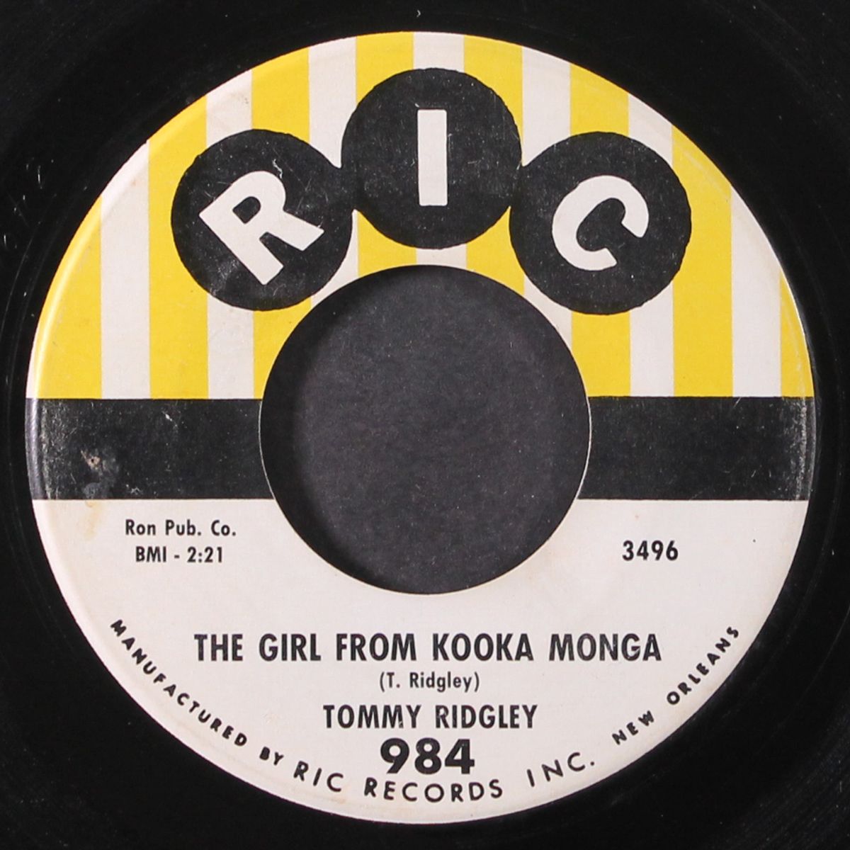 in the same old way / the girl from kooka monga by TOMMY RIDGLEY