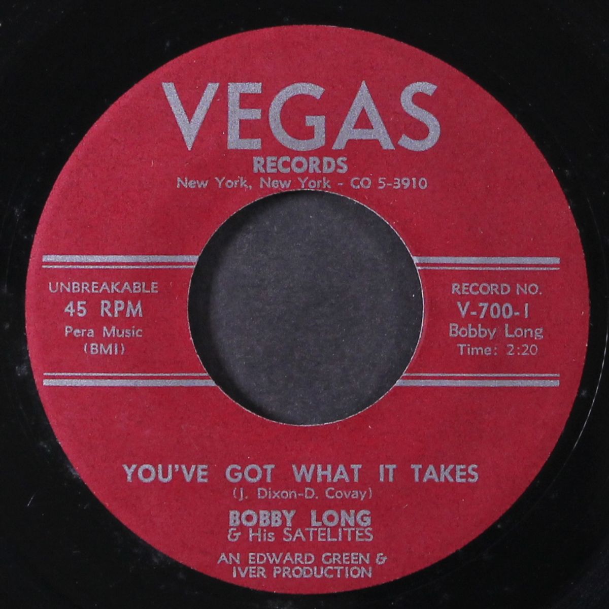 you've got what it takes / stir it up by BOBBY LONG & SATELLITES