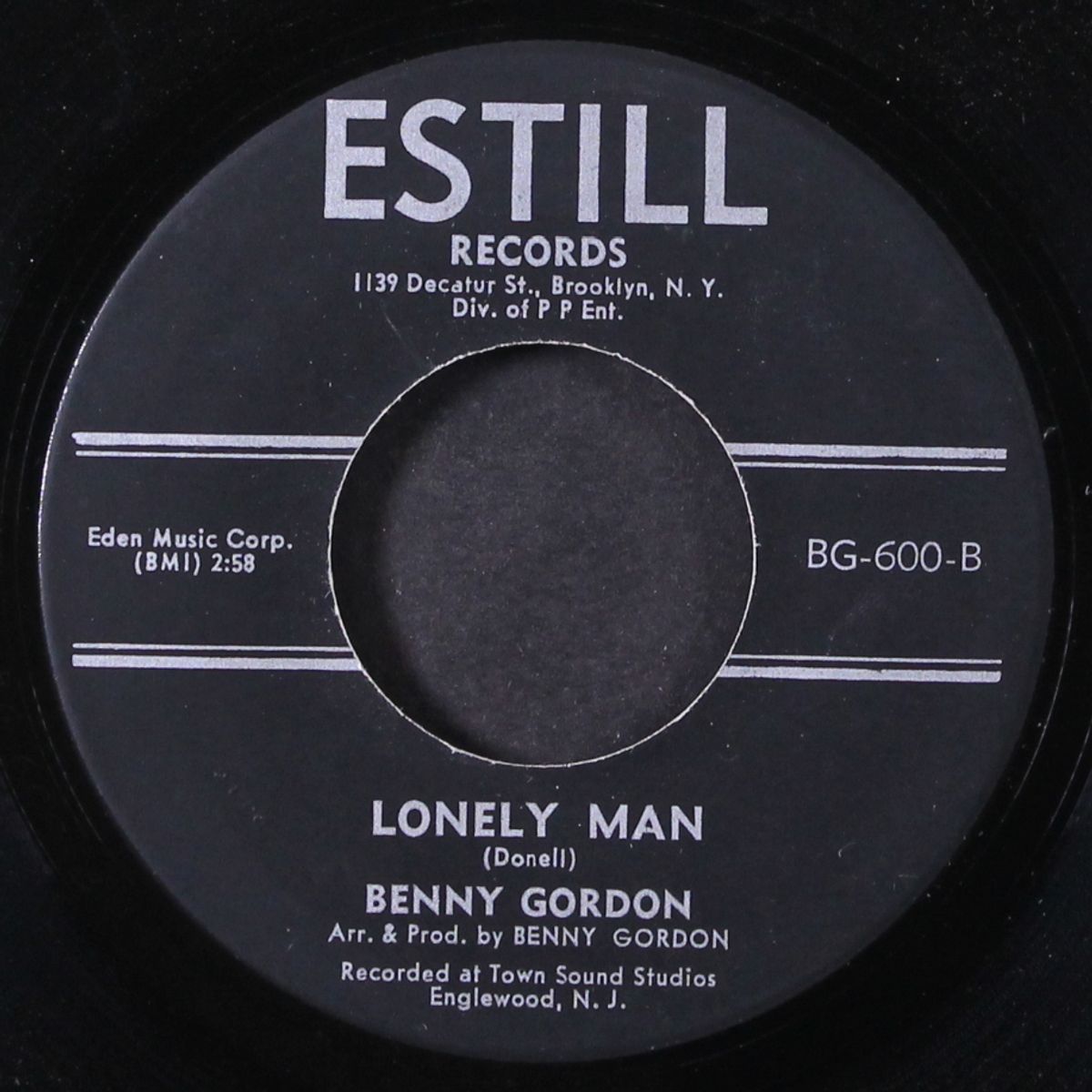 lonely man / so much in love by BENNY GORDON