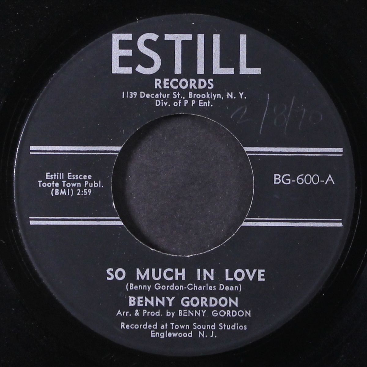 lonely man / so much in love by BENNY GORDON