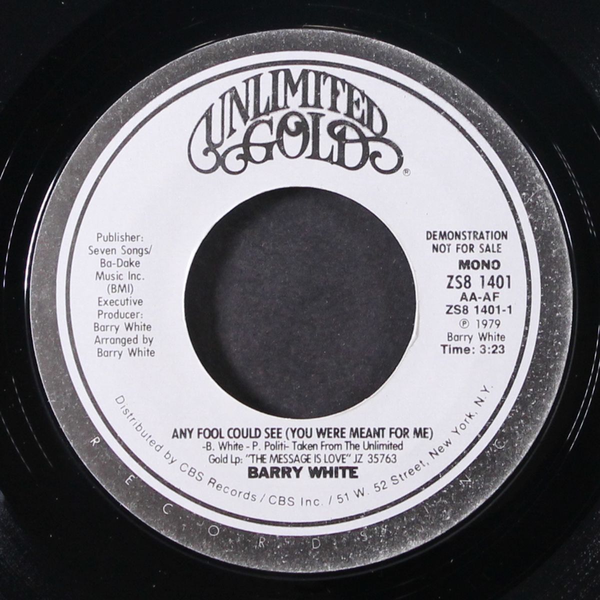 any fool could see (you were meant for me) by BARRY WHITE