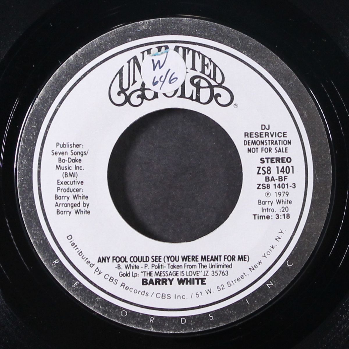 any fool could see (you were meant for me) by BARRY WHITE