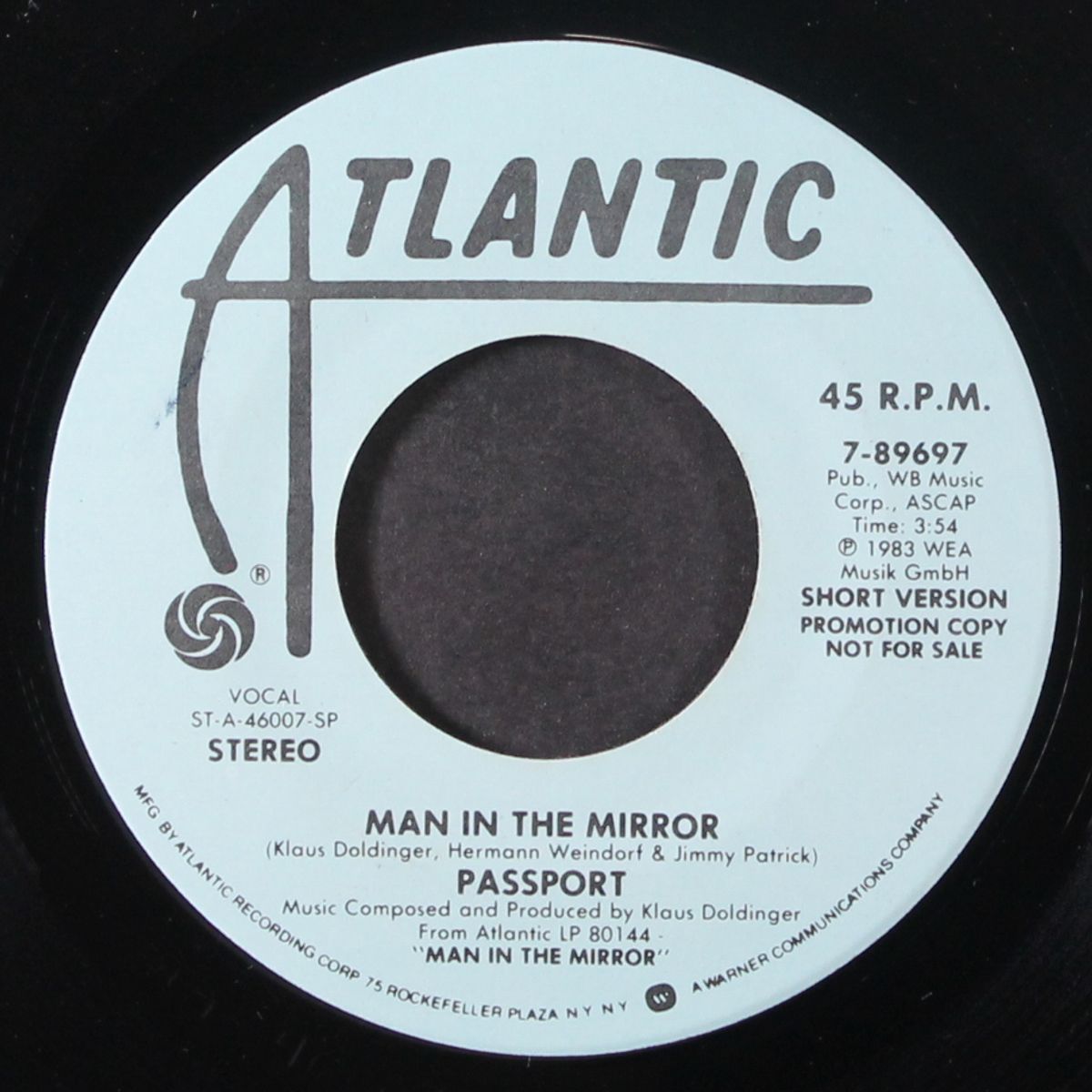 man in the mirror (short version) / same by PASSPORT