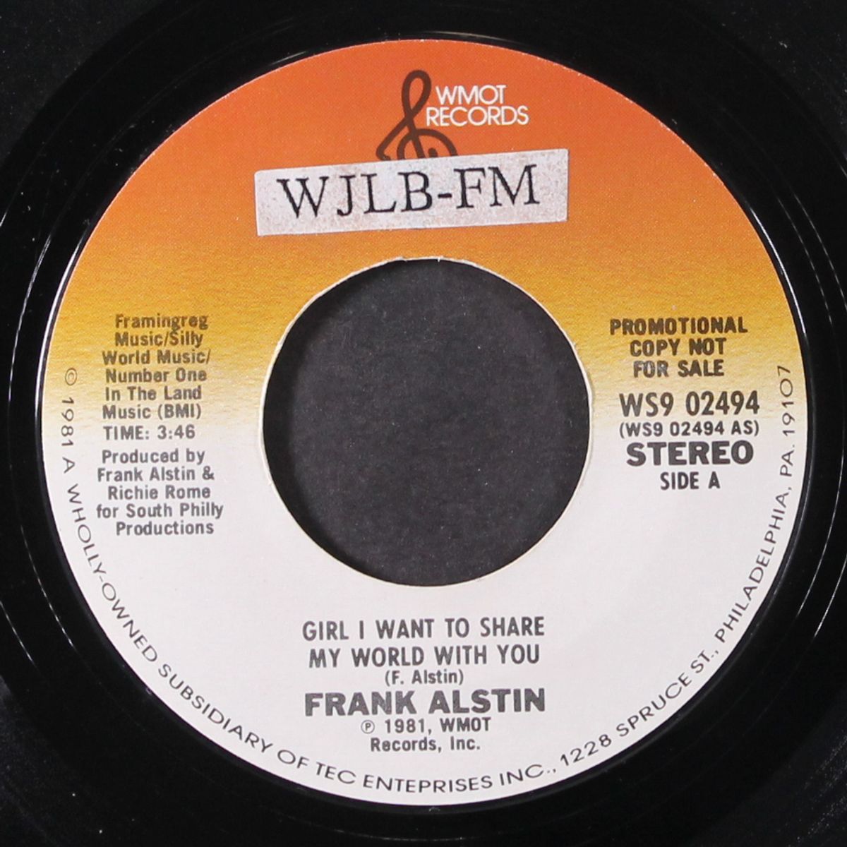 girl i want to share my world with you / same by FRANK ALSTIN