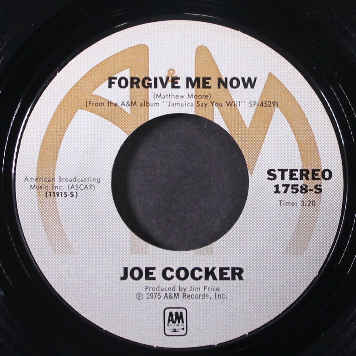it's all over but the shoutin' / forgive me now by JOE COCKER