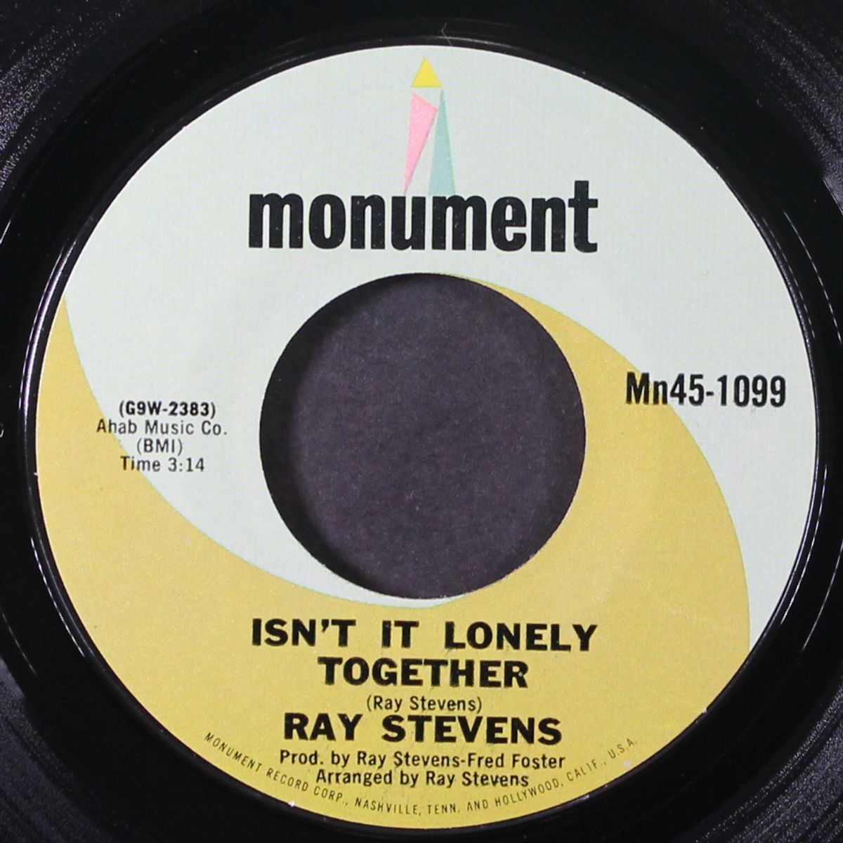isn't it lonely together / the great escape by RAY STEVENS