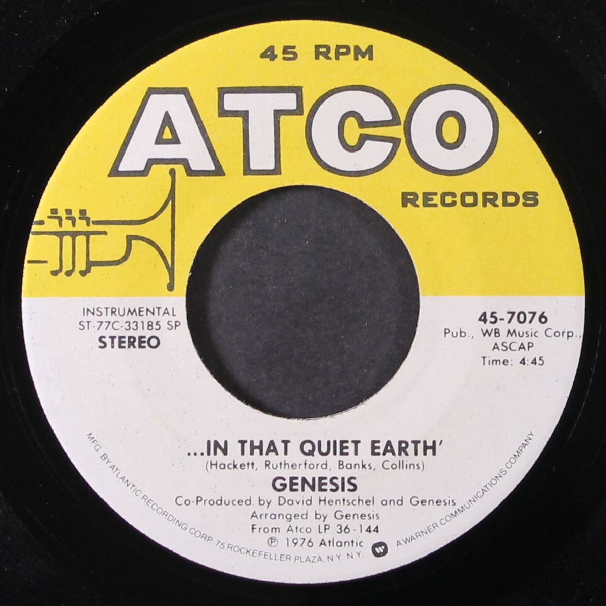 your own special way / in that quiet earth by GENESIS