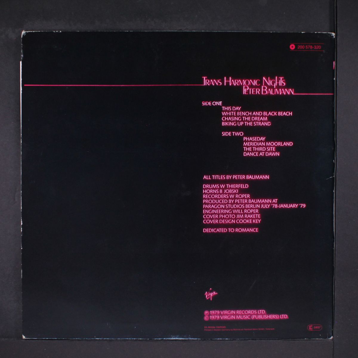 trans harmonic nights by PETER BAUMANN