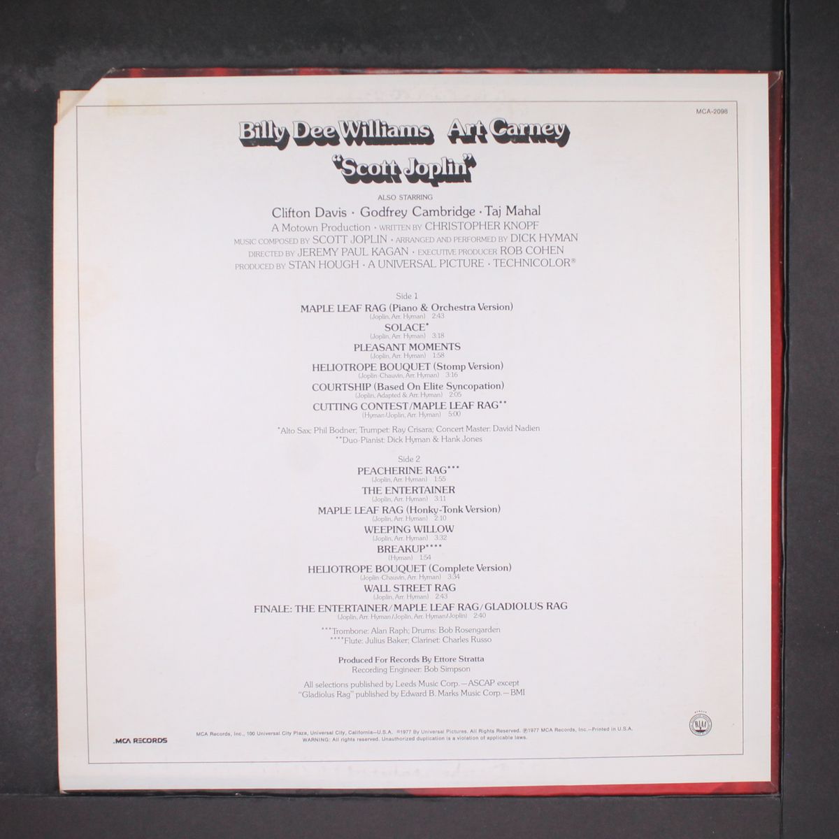 scott joplin by SOUNDTRACK