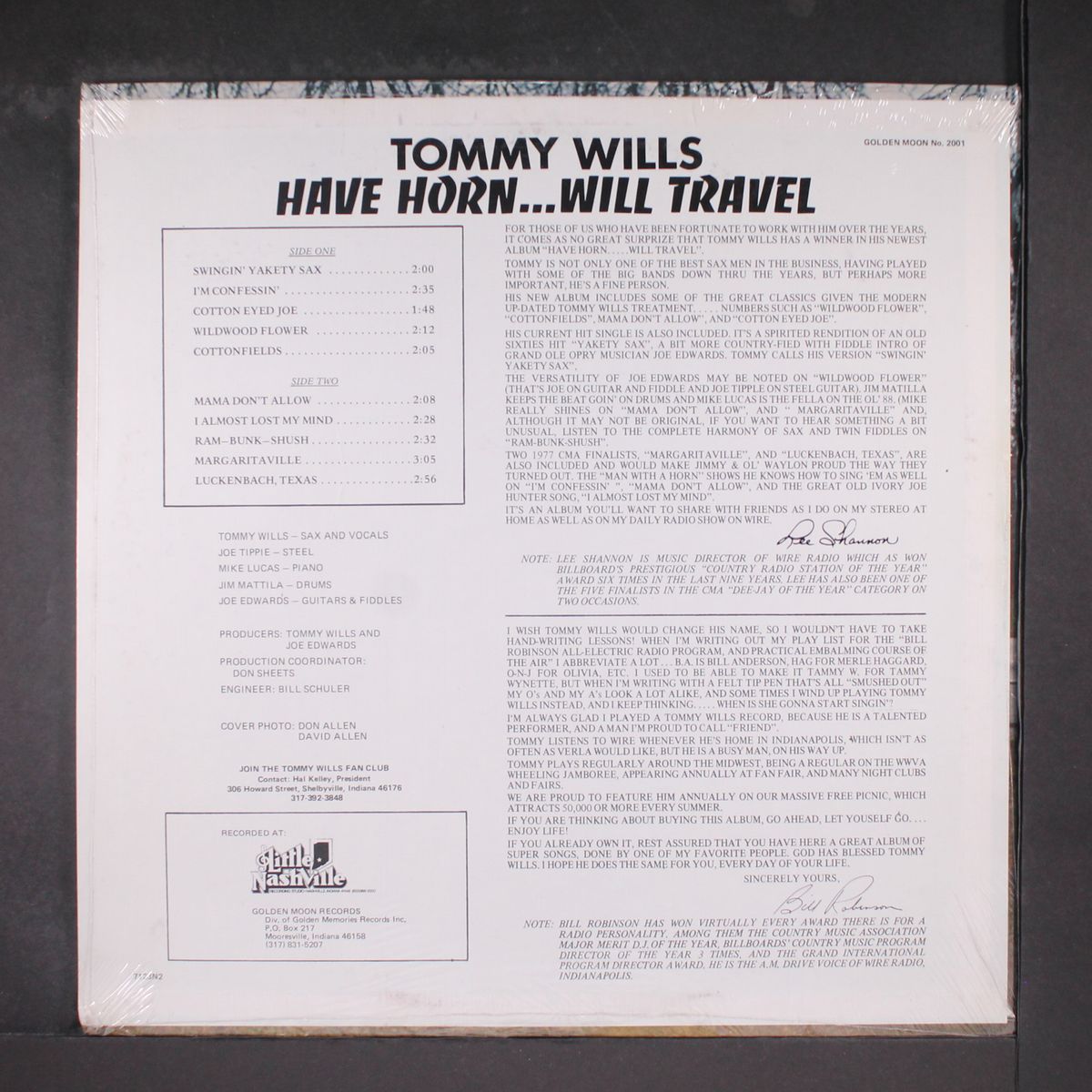 have horn...will travel by TOMMY WILLS