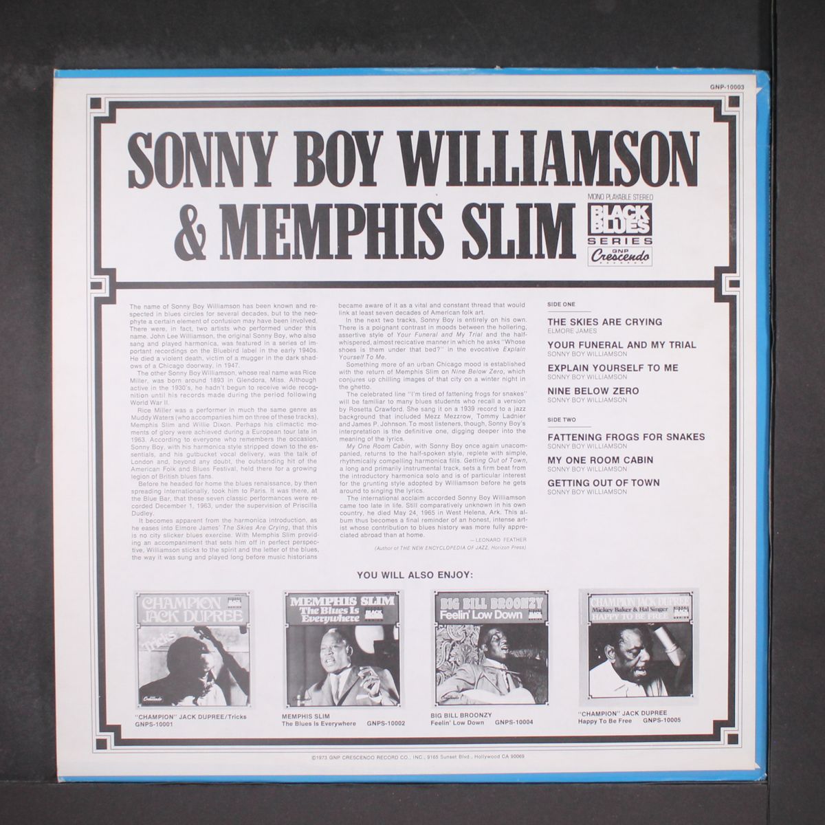 in paris by SONNY BOY WILLIAMSON & MEMPHIS SLIM