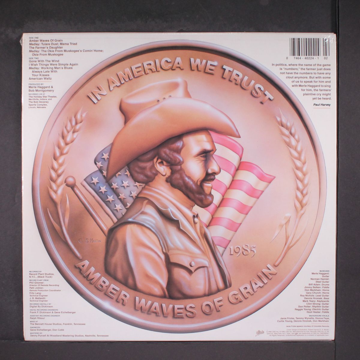 amber waves of grain by MERLE HAGGARD