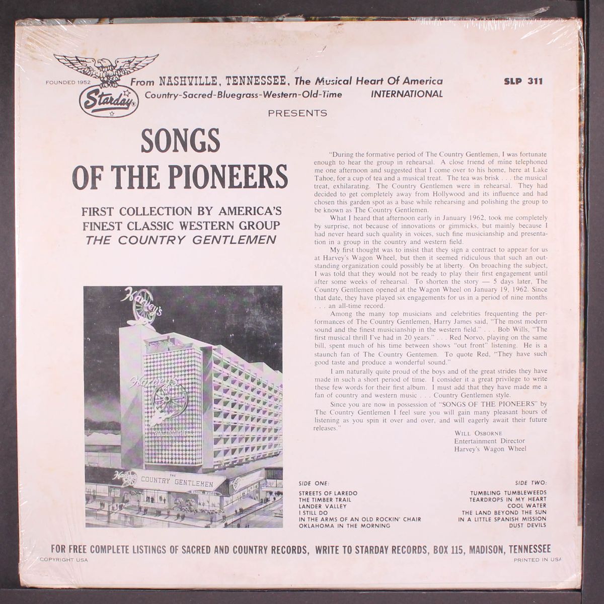 songs of the pioneers by COUNTRY GENTLEMEN