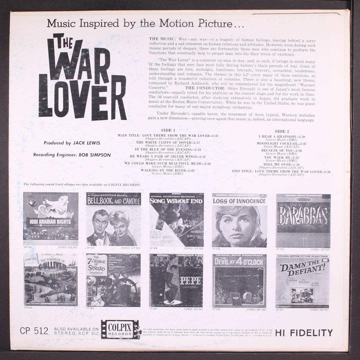 the war lover by SOUNDTRACK