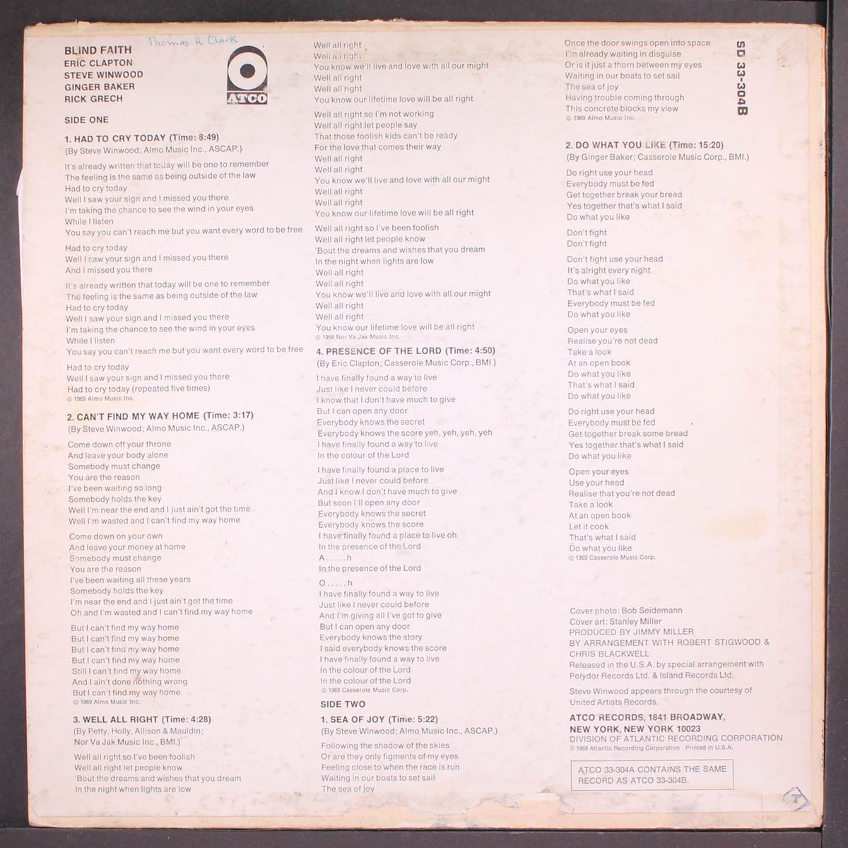 blind faith by BLIND FAITH