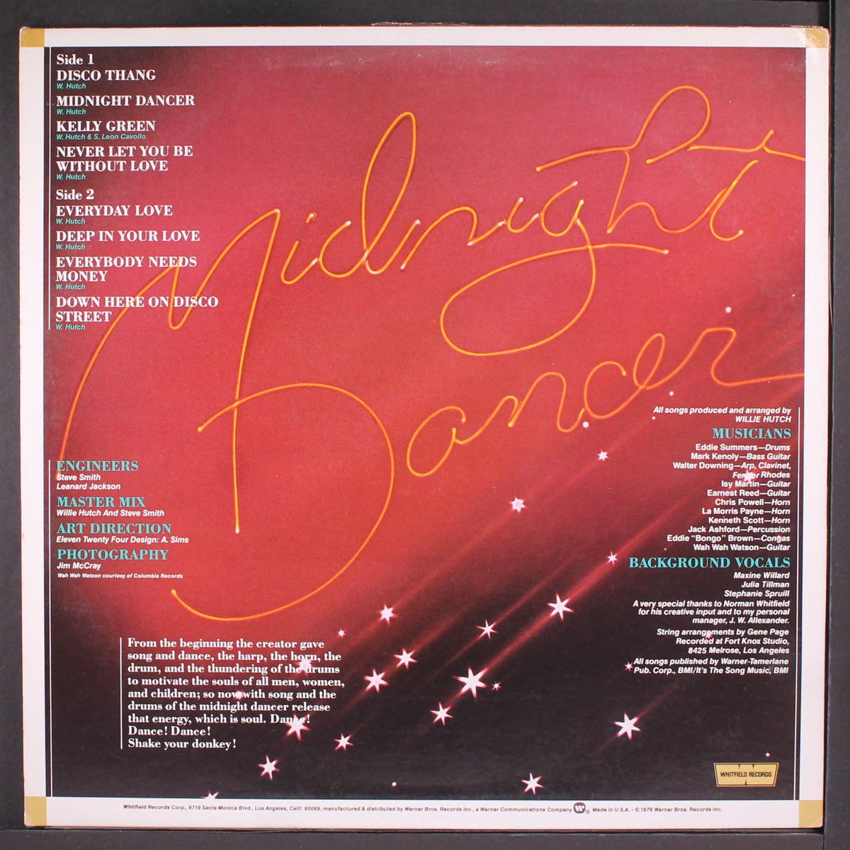 midnight dancer by WILLIE HUTCH