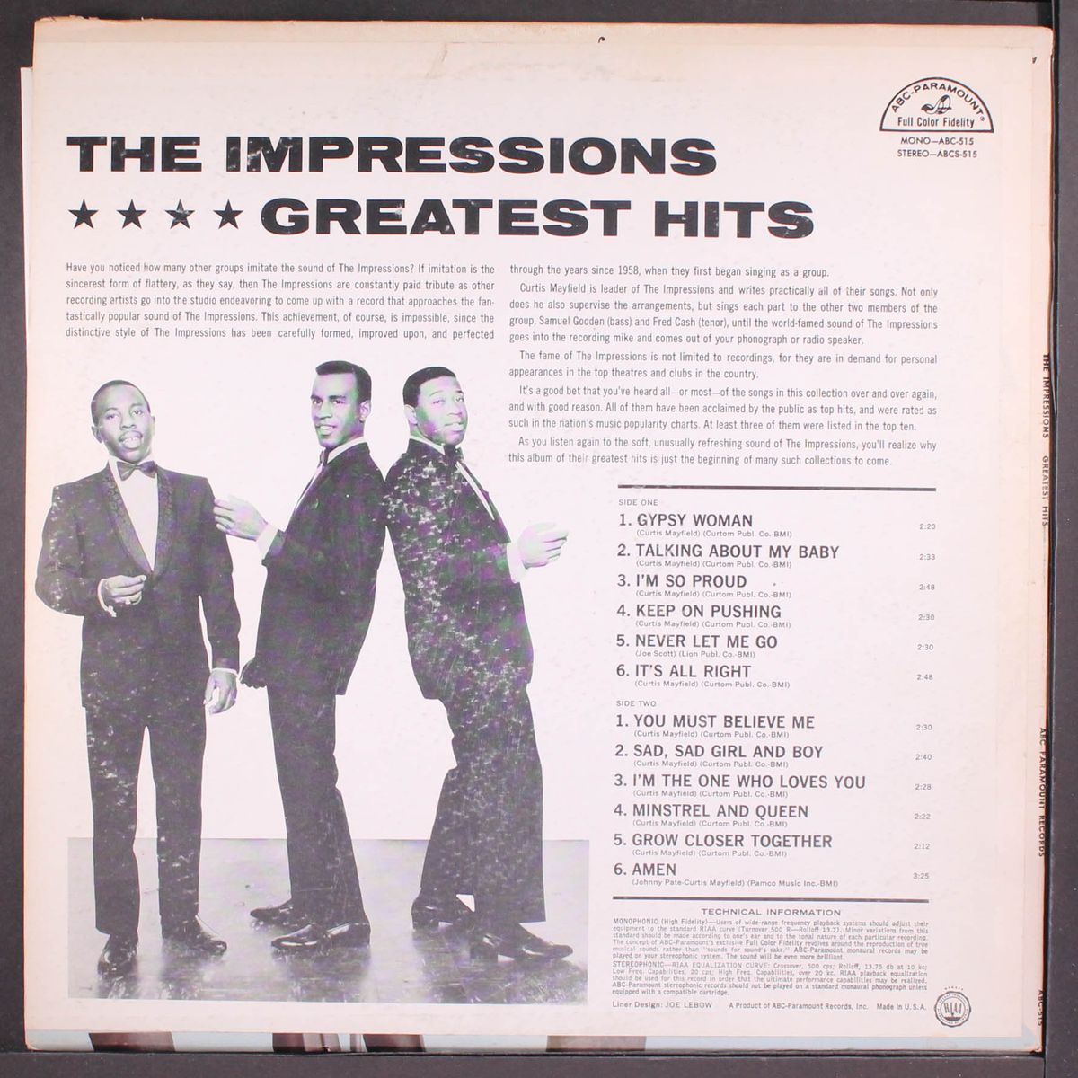 greatest hits by IMPRESSIONS