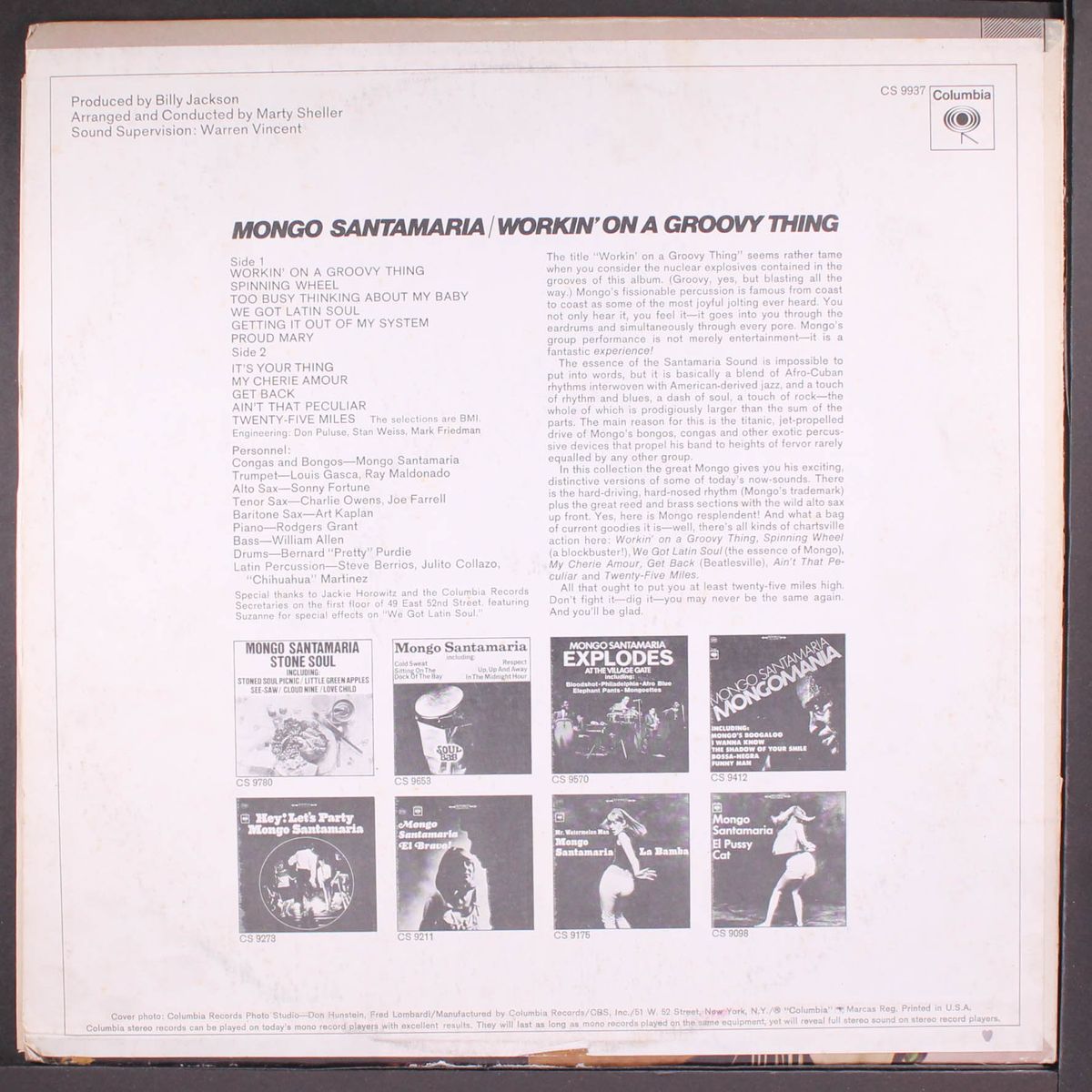 workin' on a groovy thing by MONGO SANTAMARIA