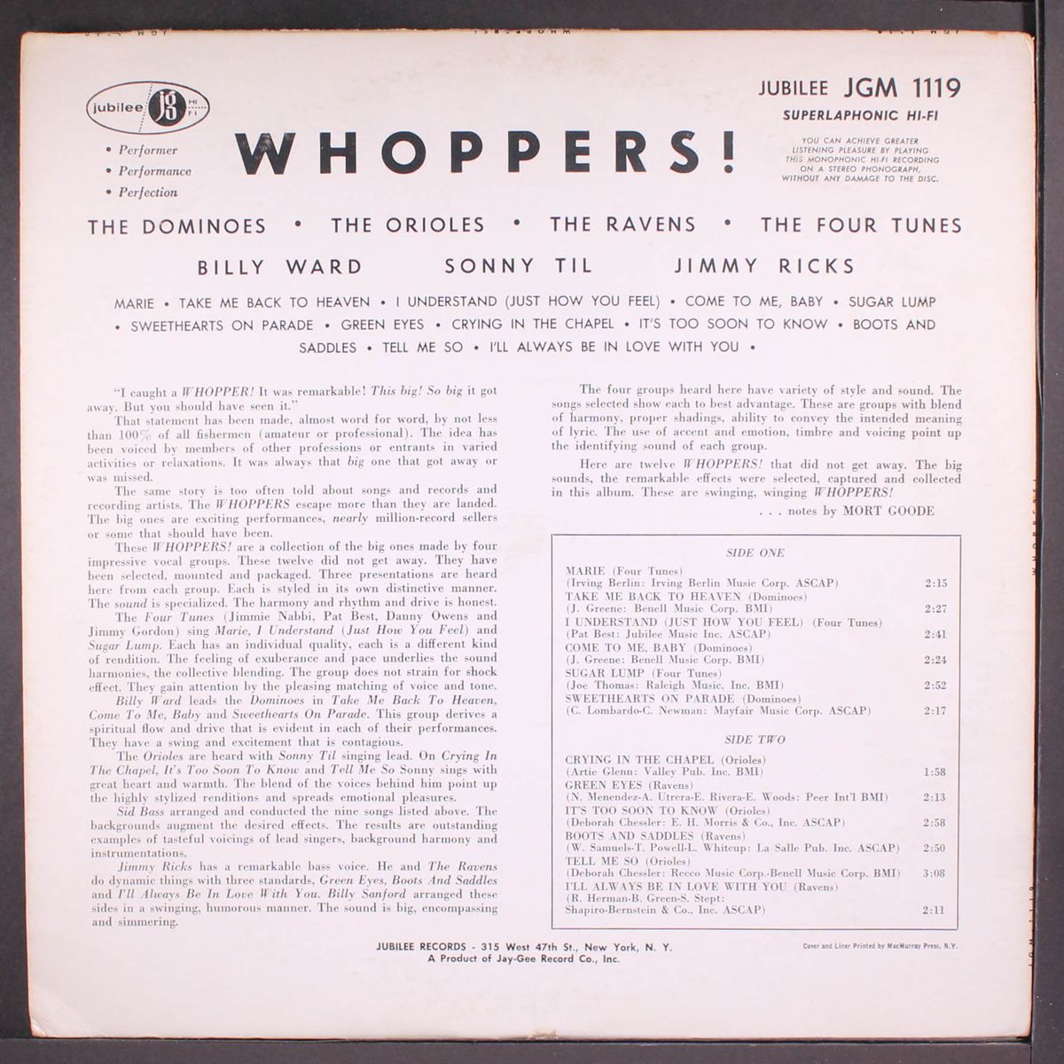 whoppers! by VARIOUS