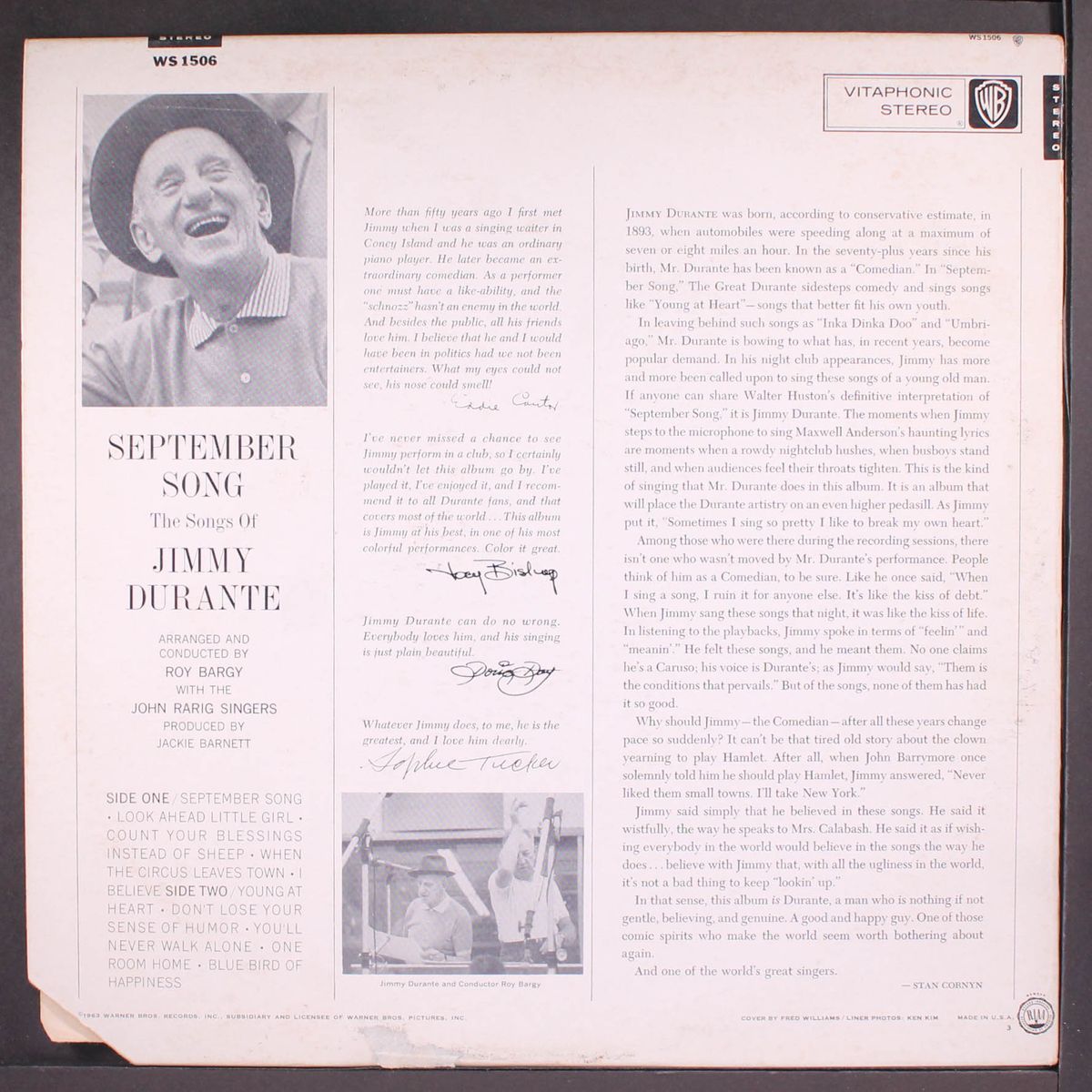 september song by JIMMY DURANTE