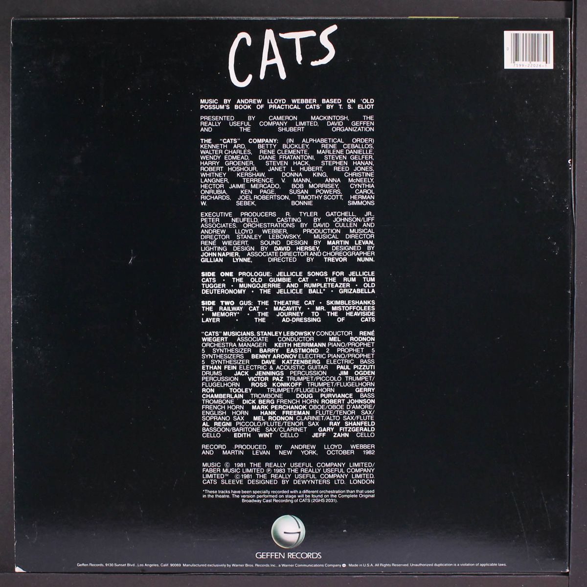 cats (selections) by ORIGINAL CAST