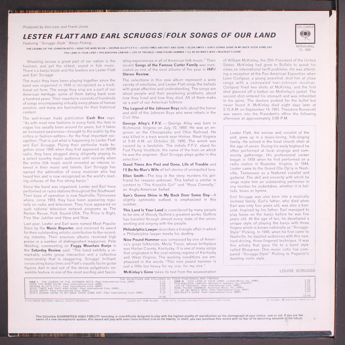 folk songs of our land by FLATT & SCRUGGS