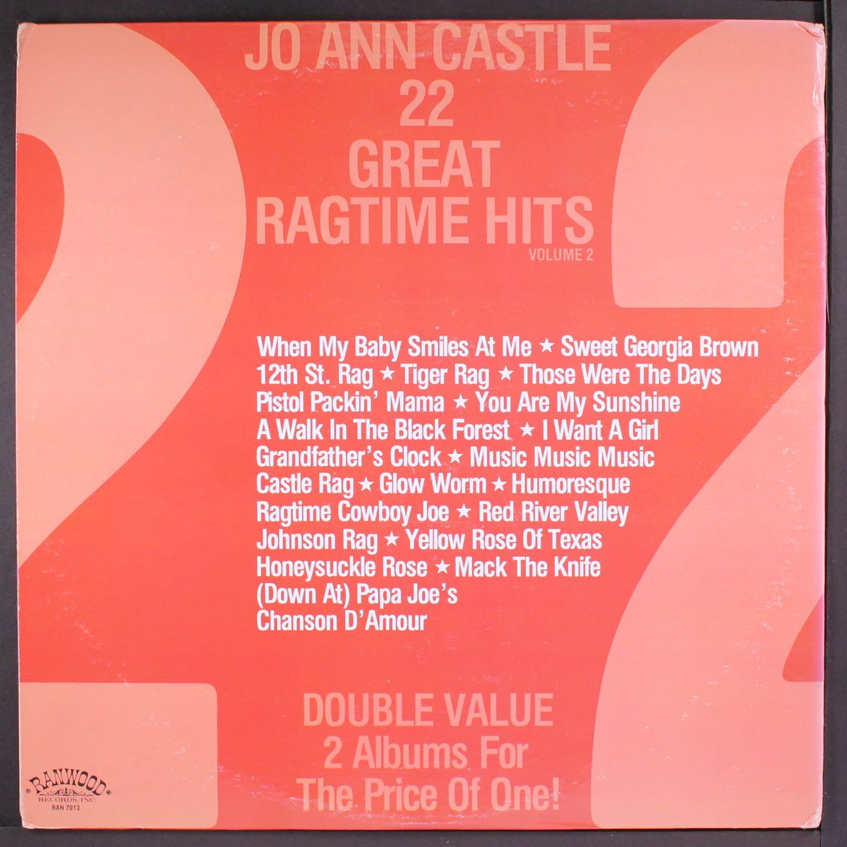 22 great ragtime hits by JO ANN CASTLE