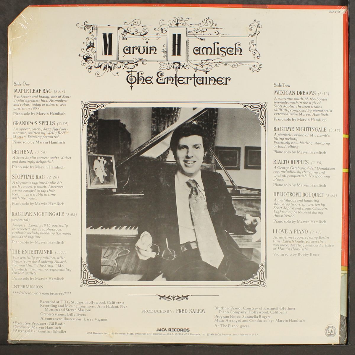 the entertainer by MARVIN HAMLISCH