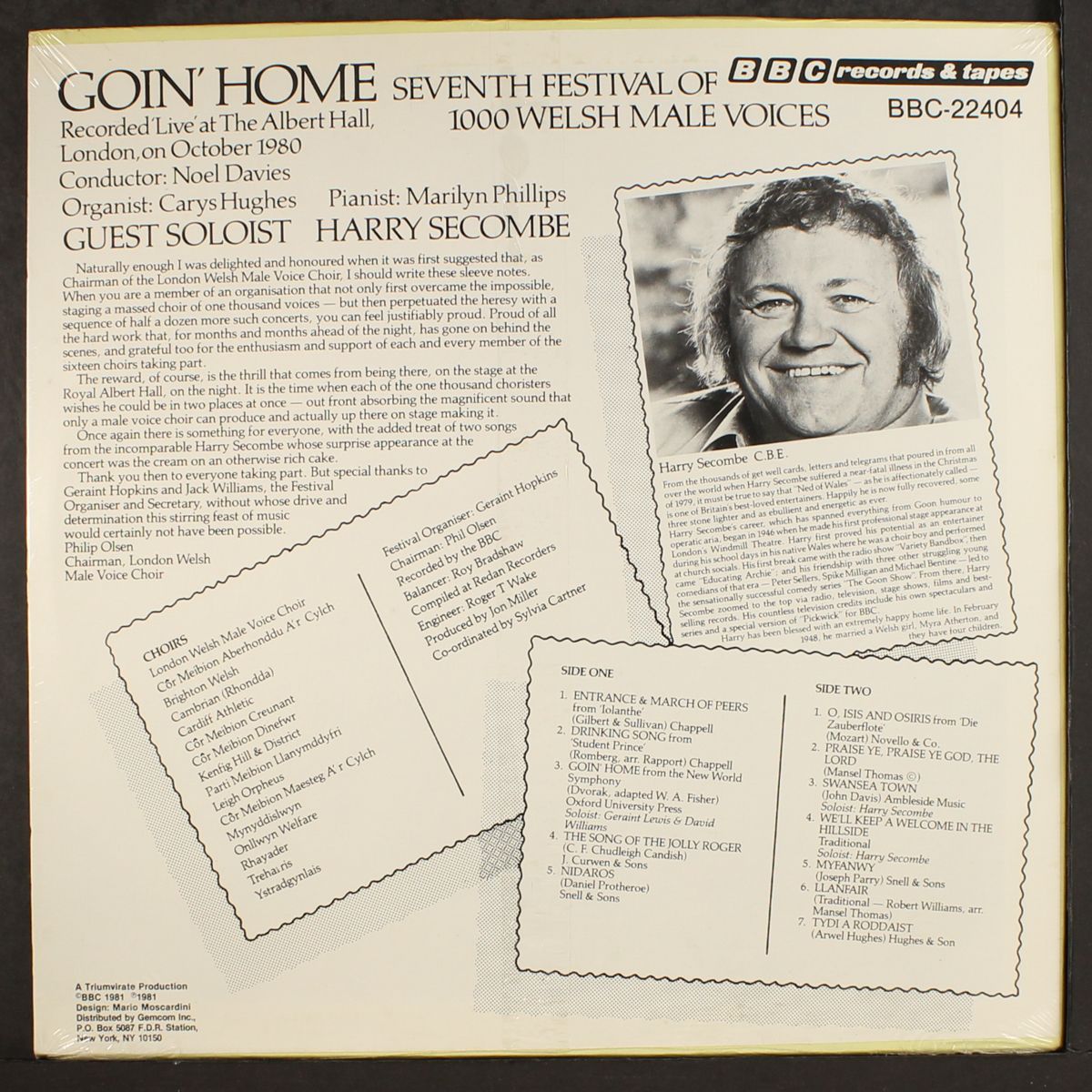 goin' home - 7th festival of 1000 welsh male voices by HARRY SECOMBE