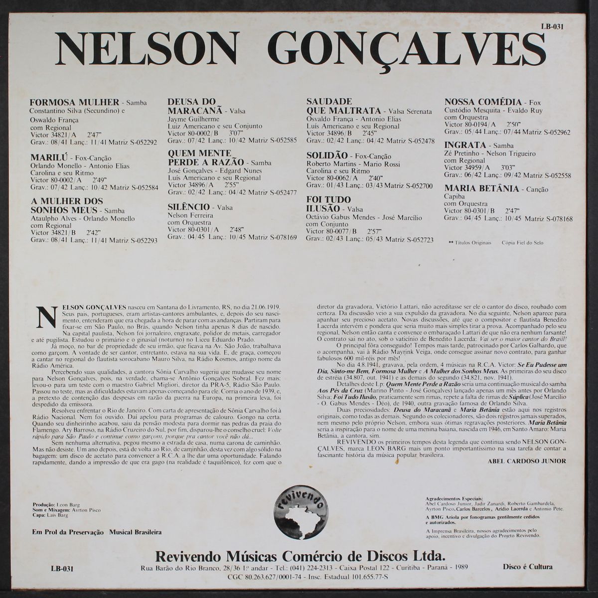 saudade que maltrata by NELSON GONCALVES