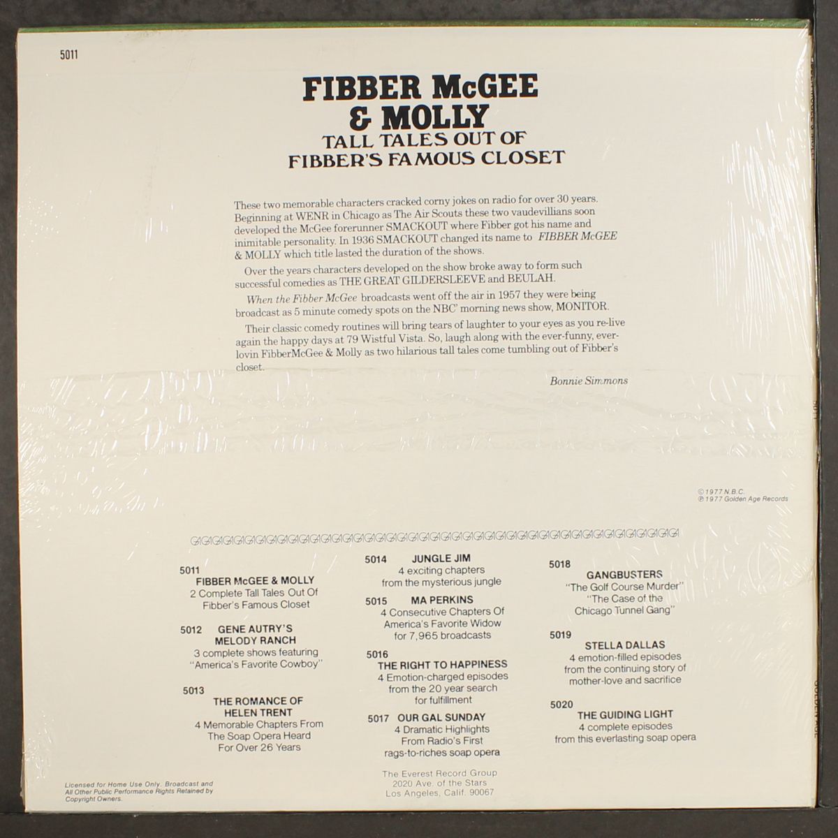 fibber mcgee & molly - tall tales out of fibber's famous closet by ORIGINAL RADIO BROADCAST