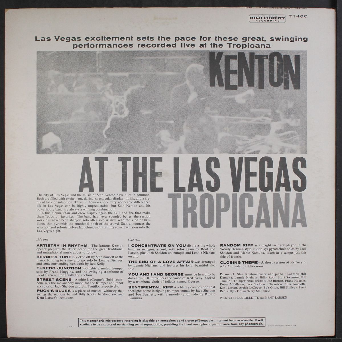 live from the las vegas tropicana by STAN KENTON