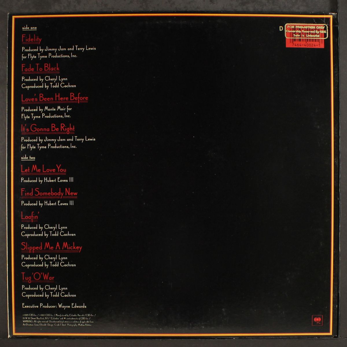 it's gonna be right by CHERYL LYNN
