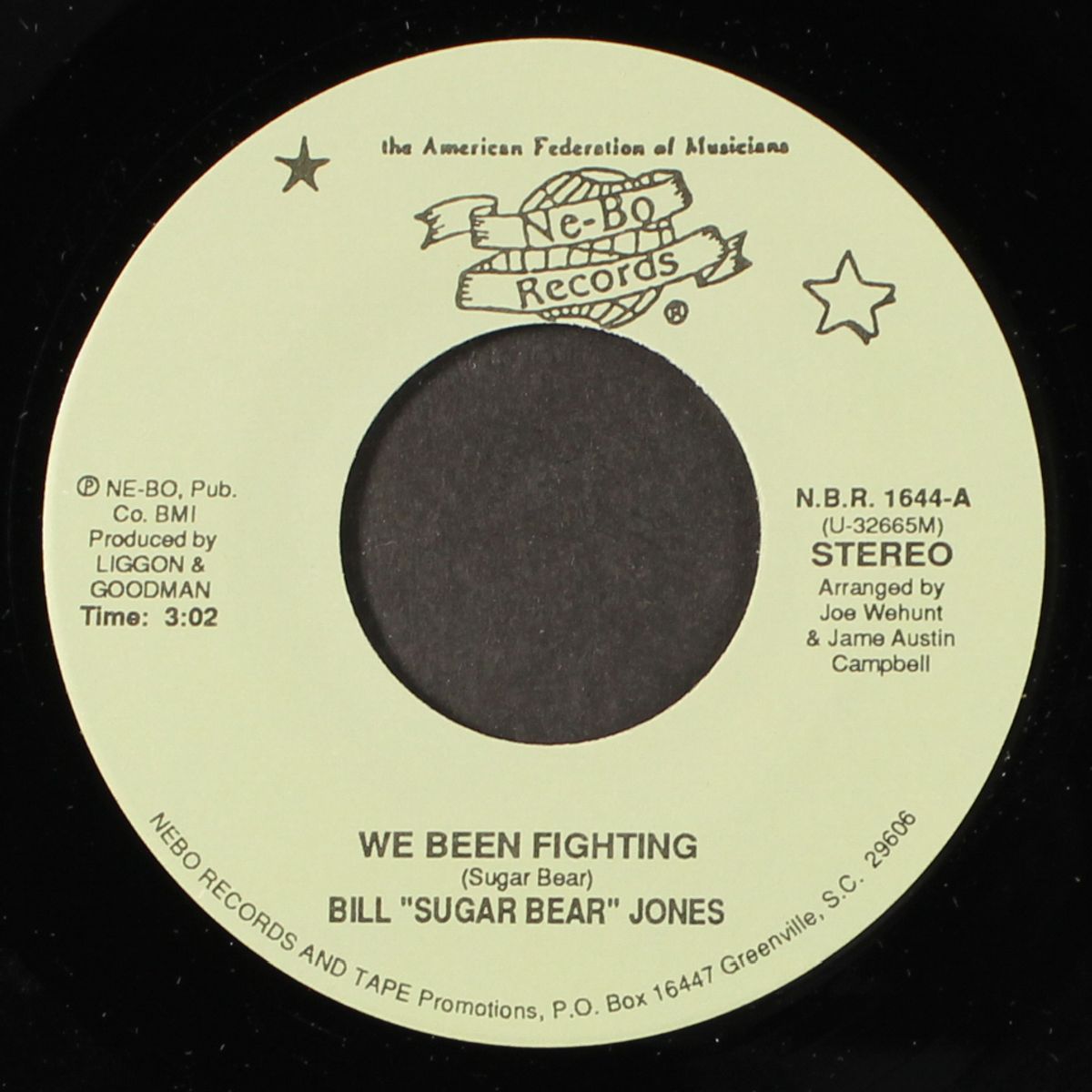 we been fighting / by myself by BILL SUGAR BEAR JONES