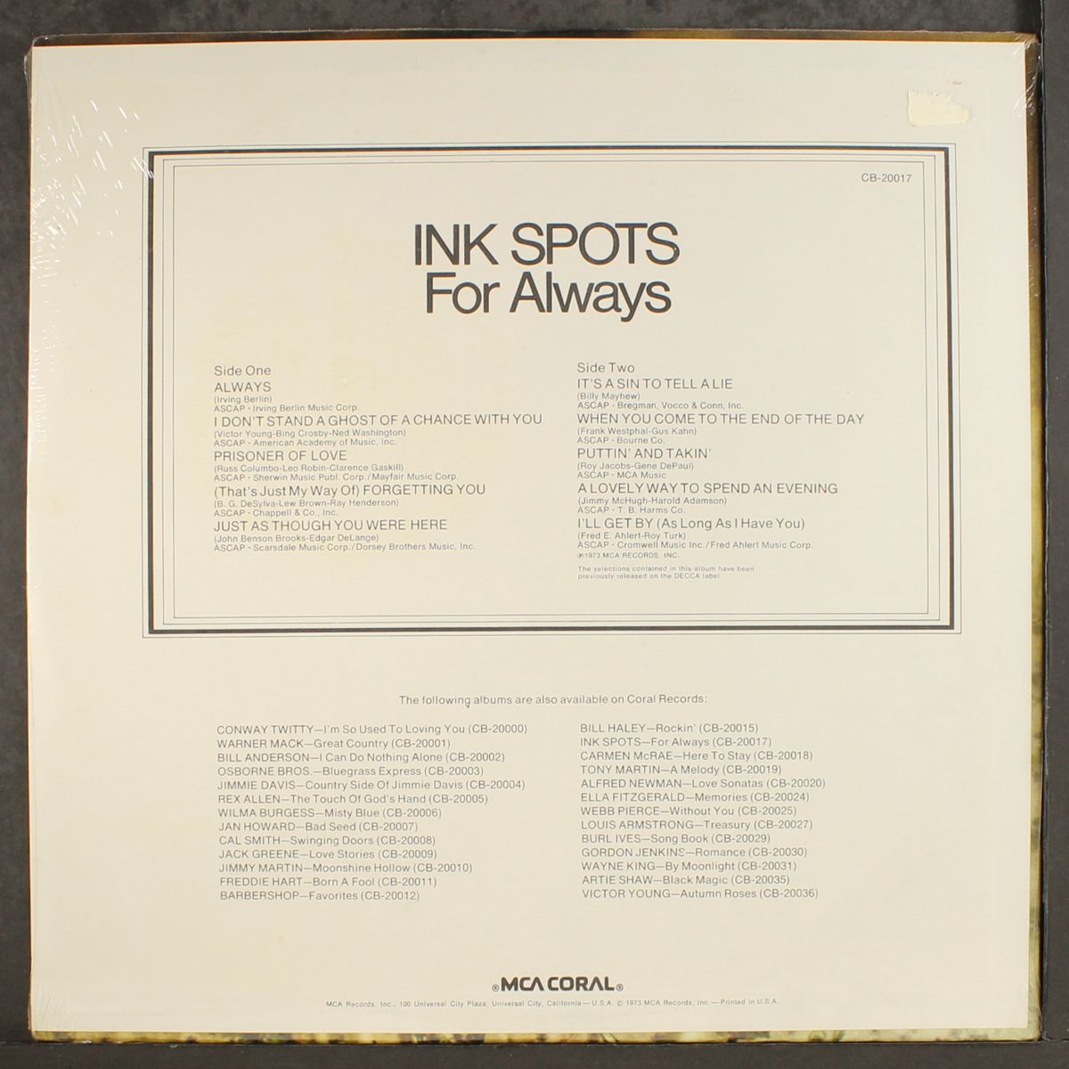 for always by INK SPOTS