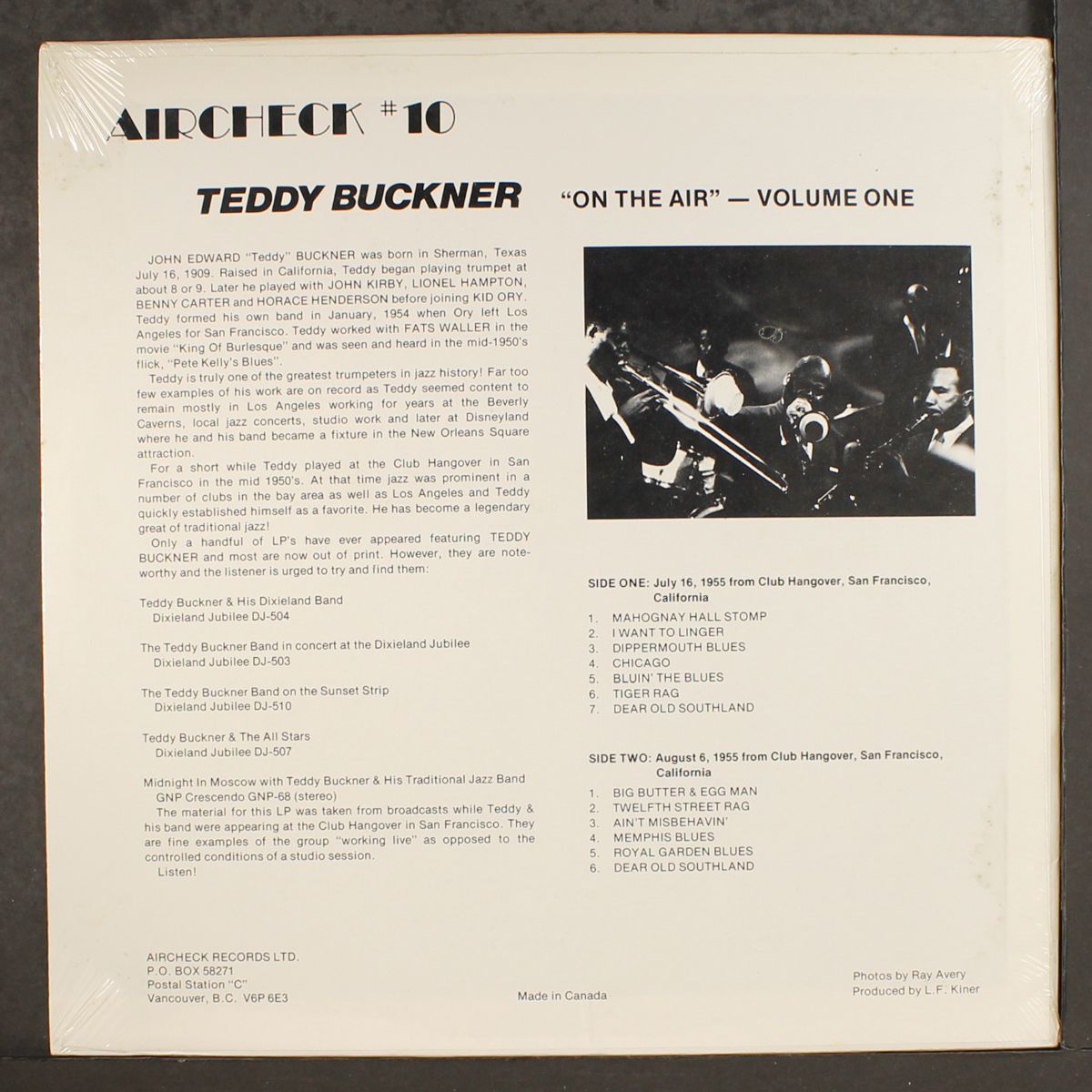 on the air, vol. 1 by TEDDY BUCKNER