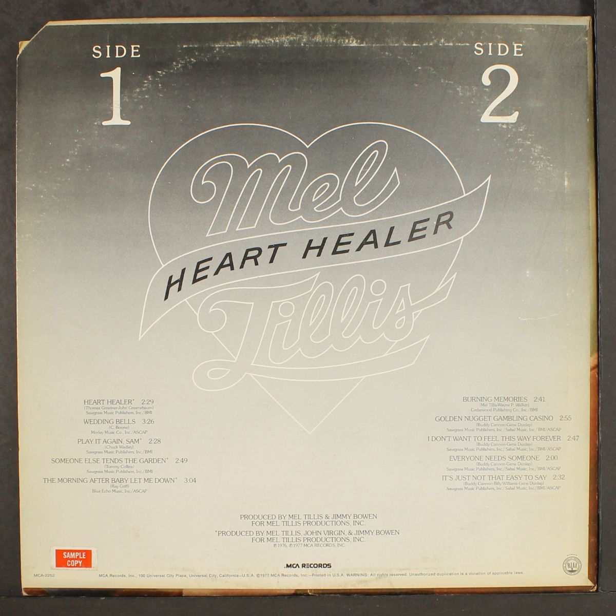 heart healer by MEL TILLIS