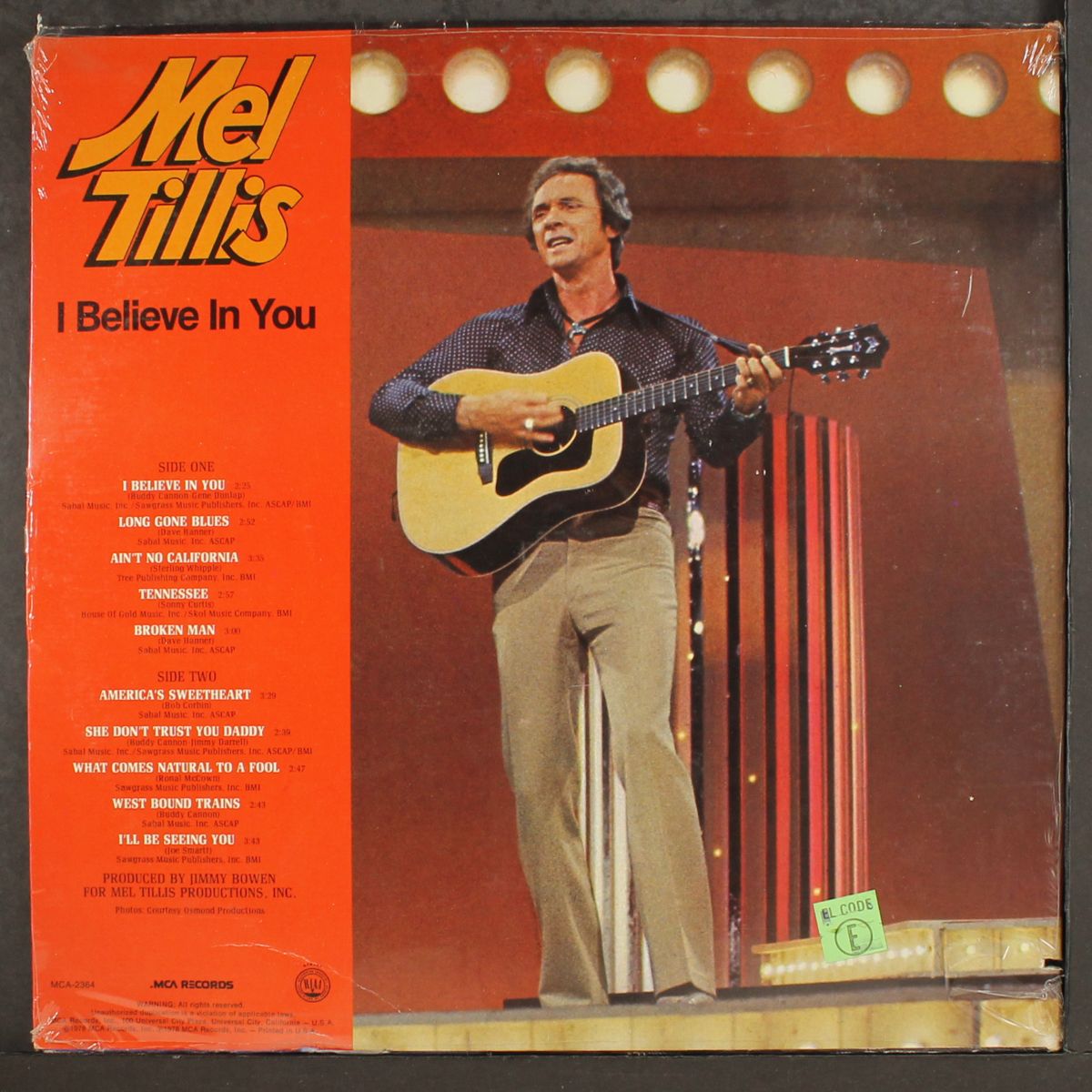 i believe in you by MEL TILLIS