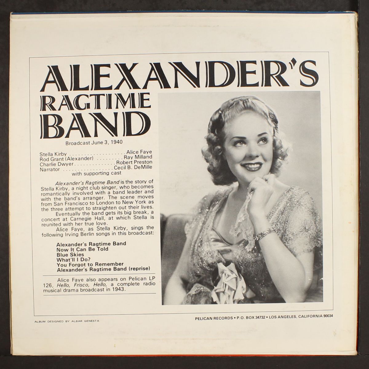 alexander's ragtime band by ORIGINAL RADIO BROADCAST