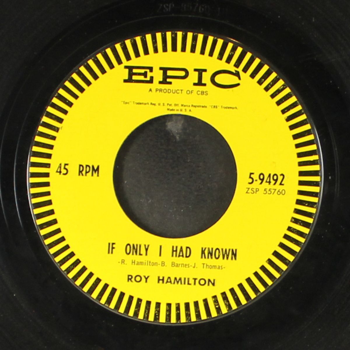 don't come cryin' to me / if only i had known by ROY HAMILTON