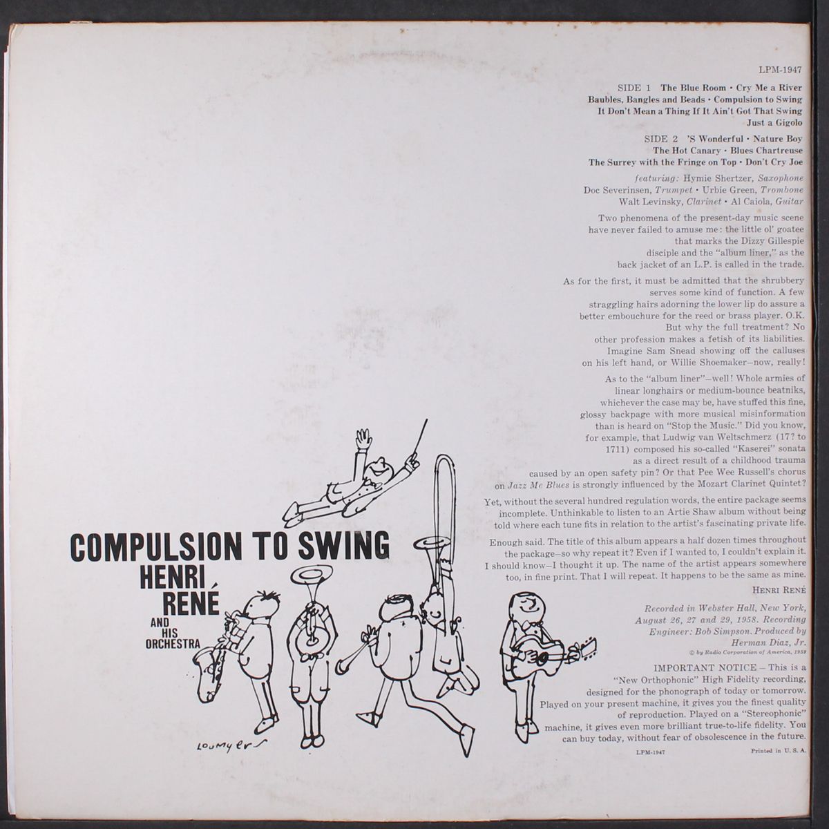 compulsion to swing by HENRI RENE'