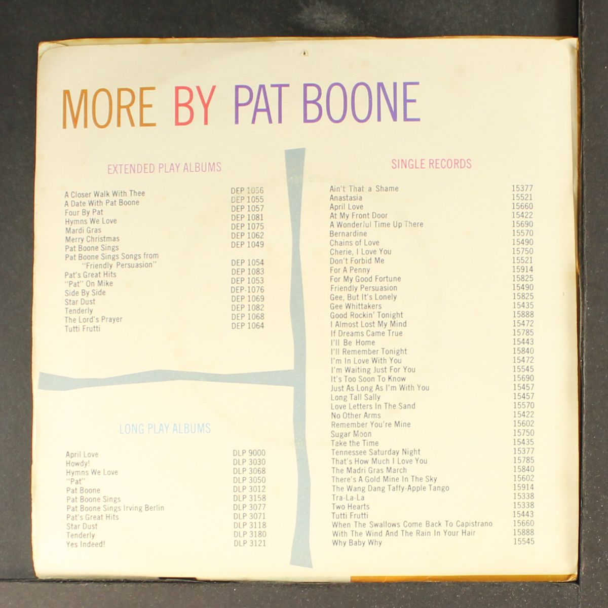'twixt twelve and twenty by PAT BOONE