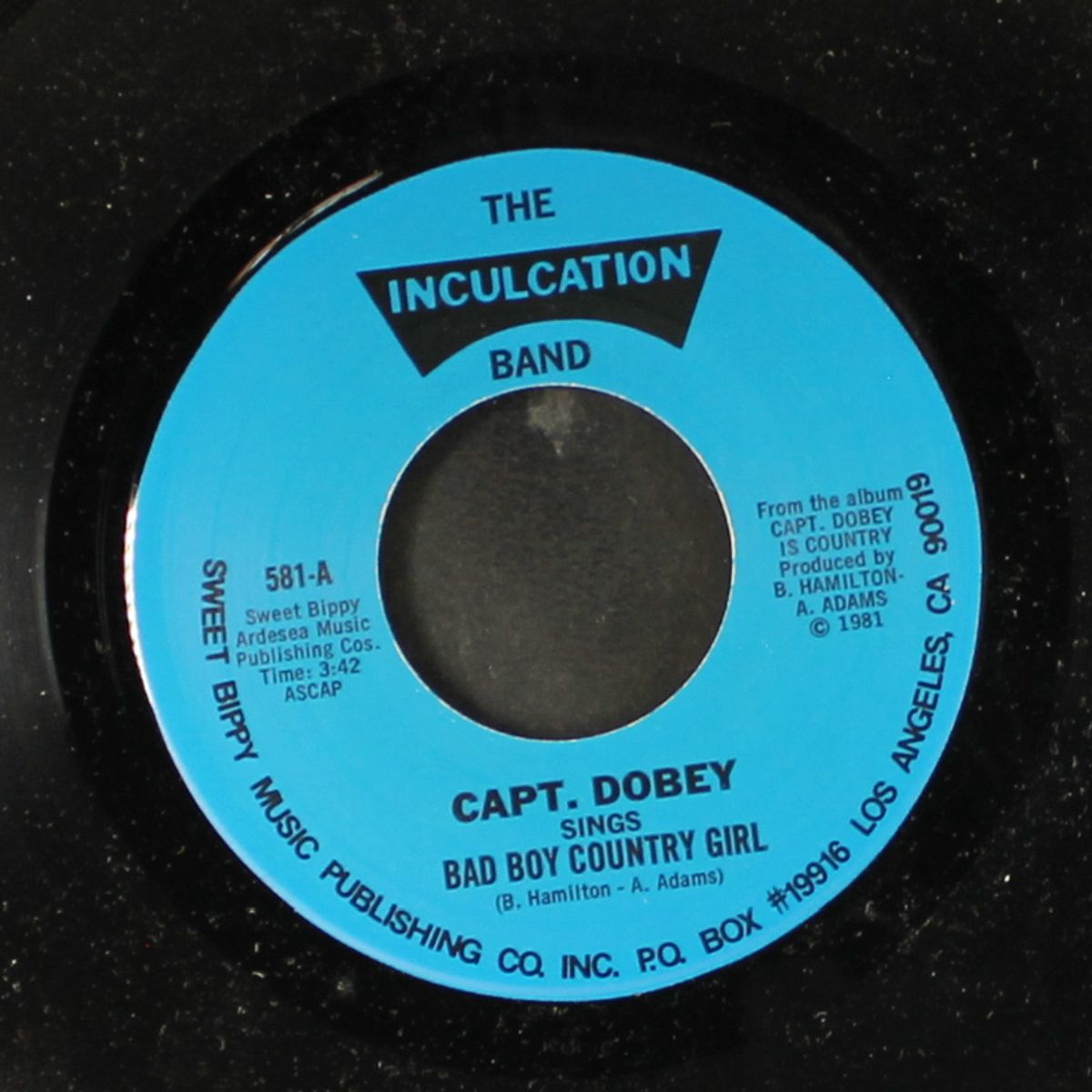 bad boy country girl / you'll come back ya hear by CAPT. DOBEY & INCULCATION BAND